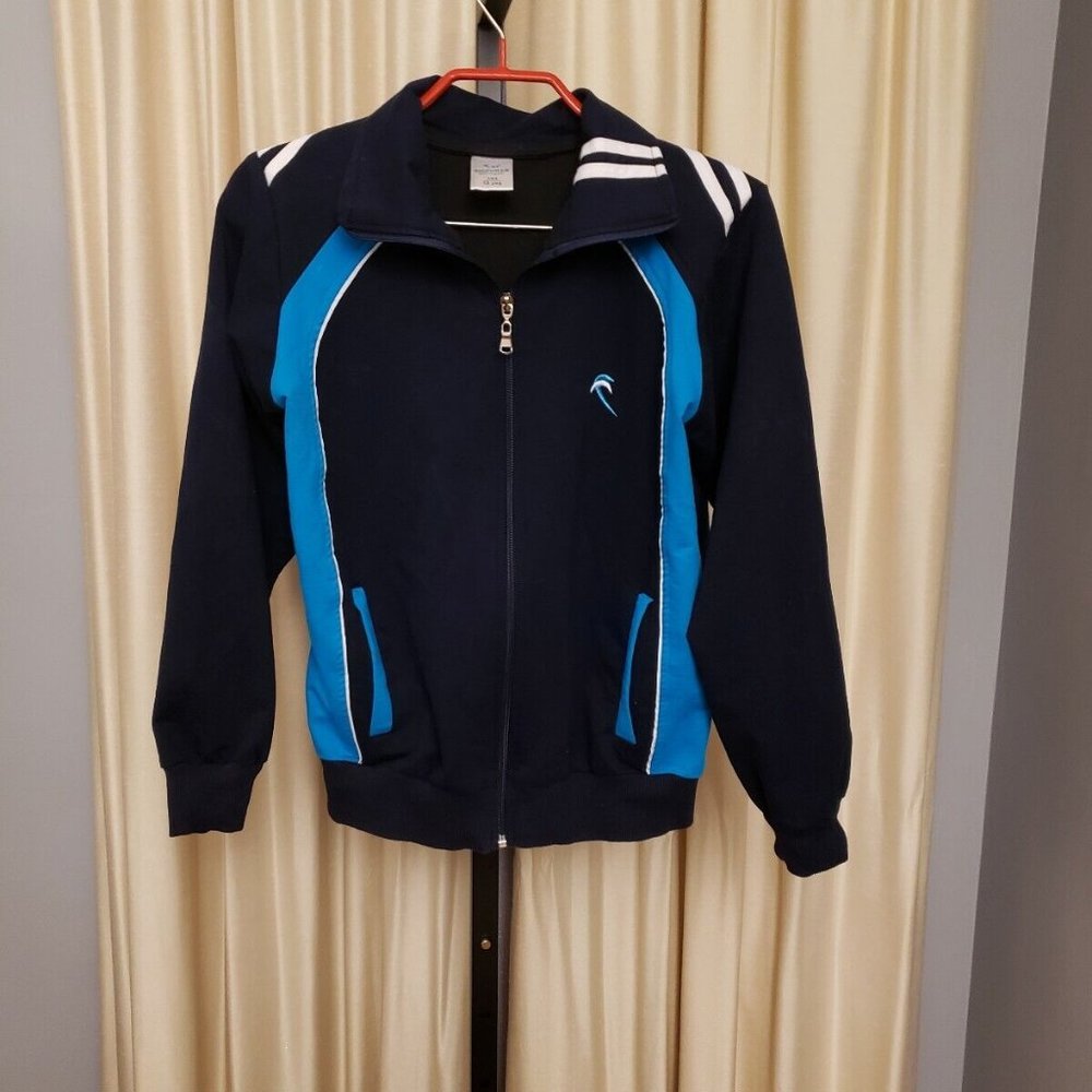 BIGPOWER  Sportswear Full Zipper Jacket Navy Blue Boys Large (12 Year)